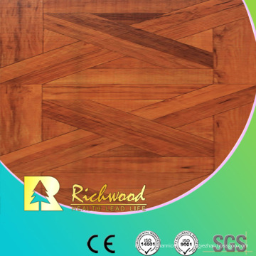 8.3mm E1 AC3 HDF Woodgrain Texture Teak Waxed Edged Laminate Floor